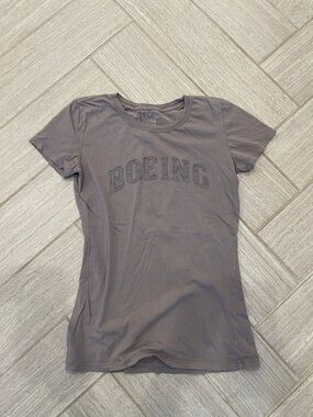 Women's Gray “Boeing” Graphic Tee